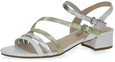 CAPRICE 9-9-28200-20, Sandalias Mujer, Blanco (White Sky), 40 EU