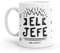 Puterful - Taza minimal con frase El jefe - Tazas originales para café - Resistente al microondas y lavavajillas