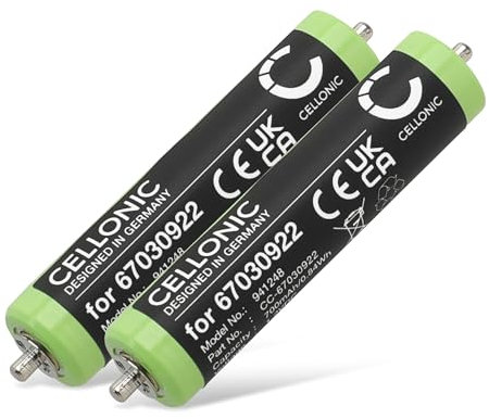 CELLONIC 2X 67030922 Ersatz Akku für Braun Series 3 310s, 301s, 300s / Series 190s-1, 190 / LS5560, LS5360 / MG5090, MG5050 Ersatzakku 700mAh - Rasierer Batterie Zahnbürste