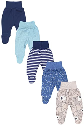 TupTam Baby Unisex Hose mit Fuß Bunte 5er Pack
