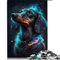 1000 Teile Puzzle Dackel Hundepuzzle für Erwachsene Holzpuzzles Herausfordernde Spielpuzzles (Größe 50x75cm)