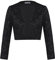 GRACE KARIN Damen Pailletten Bolero Glanzvoll Disco Langarm Funkelndes Kurzes Strickjacke Schwarz L