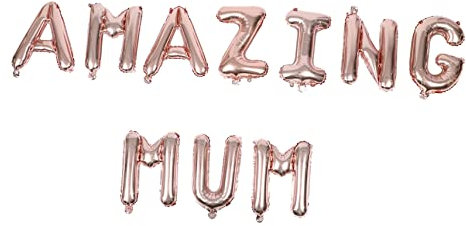 WHAMVOX 1satz Mum Folienballon Rosegold Dekoration Für Muttertag Geburtstagsfeier Stilvolle Party-deko Einfach Zu Blasen Und Vielseitig Einsetzbar Für Wände Fenster Und Tische