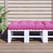 INLIFE Coussin pour palette Rose 120 x 80 x 12 cm Tissu 4,6 kg 360533
