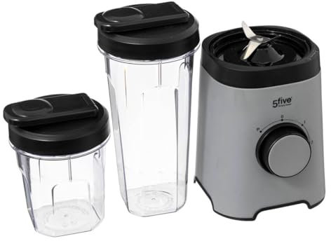 5five - blender avec 2 bouteilles 300ml 600 ml