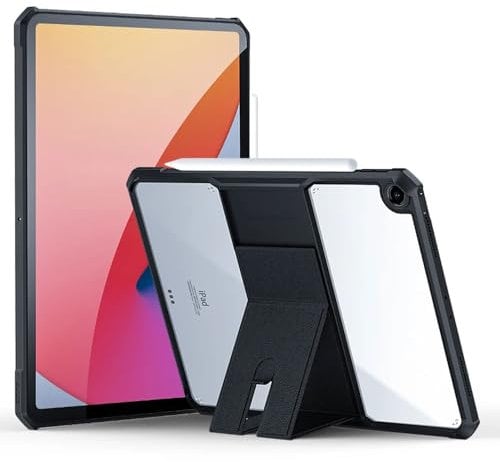 TECHGEAR Tough Case for Apple iPad 10.2 2021/2020/2019 (7th / 8th / 9th Generation) Premium Slim Hybrid Tough Rugged Protective Bumper Case With Stand, Heavy Duty Protection with Clear Back