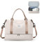 HPLQQ Weekender Reisetasche Damen Sporttasche 40x20x25 Ryanair Handgepäck Tasche Kliniktasche Travel Duffle Bag Schwimmtasche Trainingstasche mit Schuhfach für Flugzeug Reisen,F10-Beigebraun