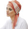 CAREBELL Smooth Mediterraneo Coral Turban en bambou pour chimiothérapie ou alopécie, jardin de corail, taille unique, corail, taille unique