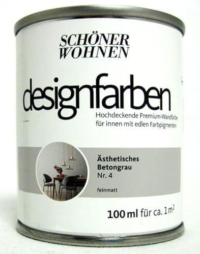 Designfarbe Ästhetisches Betongrau Nr.4 100 ml