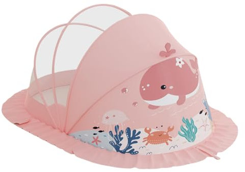 Balakaka Moustiquaire pour Bébé 0-5 Ans, 110x60x65cm Pop Up Bébé Lit Moustiquaire Anti-lumière Intérieur, Pliante Portable Moustiquaire pour Voyage ou Maison
