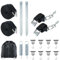 Homvvi Sturmband Markise Set, Vorzelt Sturmsicherung für Thule Omnistor - Sturmverspannung Strap für Markise, 8 x Kederleiste Haken, Erdanker, Vorzelt hold down Side Strap mit Wohnmobil Zubehör