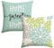 Artoid Mode Grün Dahlien Blumen Frühling Kissenbezüge 2er Set, 50x50 cm Zierkissenbezug Cushion Cover Couch Wohnzimmer Außenbereich Deko