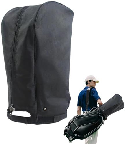 Golf Bag Cover, Rain Hood, Waterproof Protector, Lightweight Snap-Button Design Ensures Dustproof Shielding with Effortless Portability, Essential for Club Protection