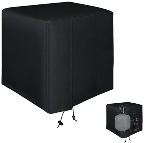 Générique Abri Pompe Piscine, Abri Piscine Hors Sol, Couvercle De Pompe Anti Poussière, 210D Oxford Couverture De Protection Cylindre Filtre À Sable Depiscine, Isoler Bruit Pompepiscine