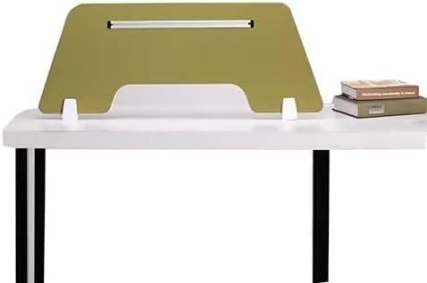 Kanduo Desk Privacy Divider Panel, Acoustic Freestanding Noise Reducing Partition With Support Feet(Green,30X120X0.5CM)