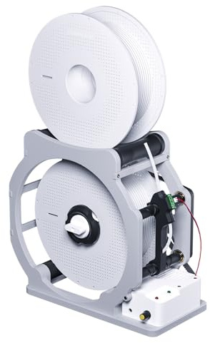 3D Printer Filament Spool Winder, Electric Consumables Winder, 3D Printer Filament Retractor, Auto Start/Stop & Tangle-Free Design, for 1kg Spools, Printing Enthusiasts