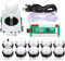 EG STARTS 1 Giocatore Arcade USB LED Encoder per PC Giochi 8 Vie Controller Stick + 10x LED Pulsanti Illuminati per Arcade Joystick Kit Fai da Te Parti Mame Raspberry Pi 2 3 Giochi Bianchi