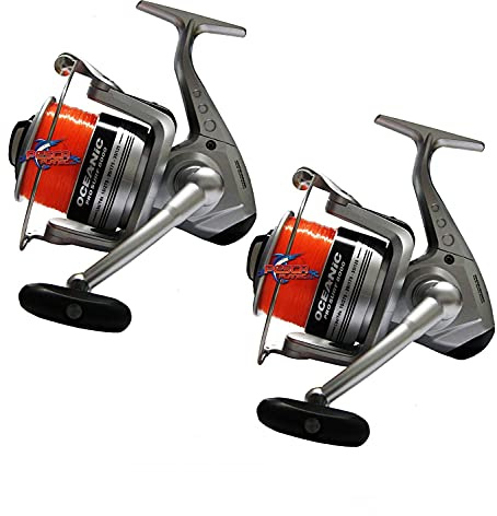 Kit 2 Mulinelli Trabucco Oceanic 8000 con Filo Surfcasting