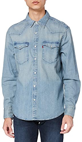 Levi's Herren Barstow Western Standard Hemd,Red Cast Stone,S
