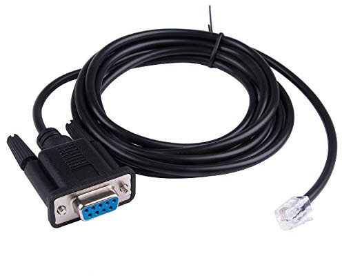 TLS2200 - Cable de impresora DB9 RS232 serie a RJ22 cable adaptador de PC a cable de impresora TLS2200 PC