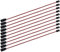 POFET 10 Stück Servo-Verlängerungskabel Anschlusskabel 50 cm 3-poliges Kabel JR-Stecker und Futaba-Buchse für RC-Flugzeug