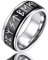 FaithHeart schwarz Spinnerring Fingerring mit Rune Symbol Herren Jungen Viking Retro Rune Ring Partnerring Ehering drehbarer Meditationsring für herren Jungen