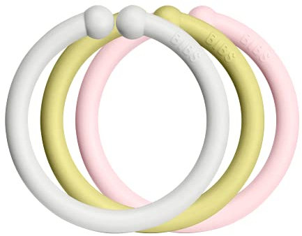 BIBS LOOPS 12er-Pack. BPA-frei. Lebensmittelecht. 100% frei von BPA, PVC und Phthalaten, Haze/Meadow/Blossom