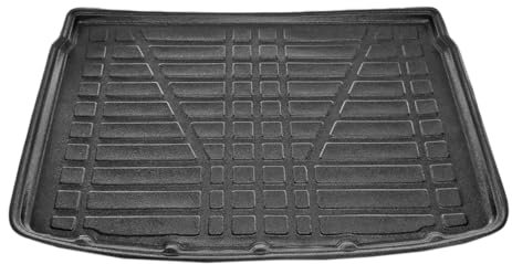 apline Compatible con Nissan Qashqai 2 (J11) Post-Facelift 2017-2021 Flexible Tronco Alfombra De Carga Piso de Carga Superior Bandeja Maletero Trasero Negro