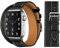 EMIOBAND Bracelet Compatible pour Apple Watch 38mm 40mm 41mm 42mm 44mm 45mm 49mm, Cuir Double Tour Bracelet de Remplacement pour iwatch Series 8 7 6 5 4 3 2 1 SE/Ultra
