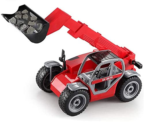 Carrello Elevatore Telescopico Telecomandato 2.4G 6 Canali RC Engineering Truck Modello di Auto Giocattolo Elettrico per Bambini Miglior Regalo di Compleanno