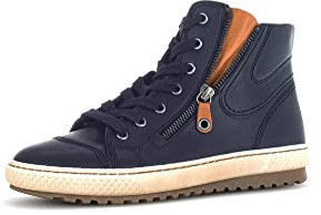 Gabor Damen Schnürstiefeletten, Frauen Schnürboots,Wechselfußbett,Winterstiefeletten,warm,gefüttert,Boots,Night/Cognac (ash),37 EU / 4 UK