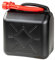 WALSER Bidon d'essence 10 litres, Bidon de carburant homologué UN avec bec verseur, Bidon de réserve avec fermeture de sécurité, Bidon-diesel noir