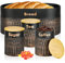 Cinnani Brotkasten 4er-Set- Retro brotaufbewahrung in Schwarz für brotbox stilvolles Aufbewahren&kaffeedose,teedose