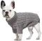 LiebeDD Hundepullover - Winter Warm Hundepulli mit Beinen Solide Klassisch Hunde Strick Pullover Hunde Pullis für Große Hunde Dackel Französische Bulldogge, Dog Sweater (Grau L)