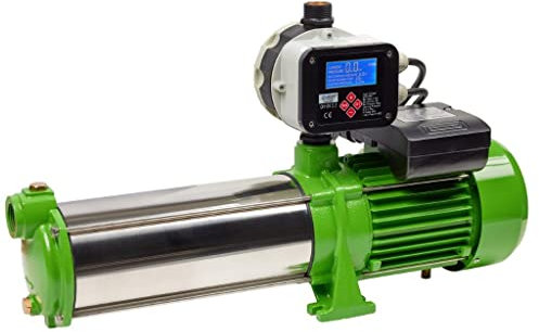 CHM GmbH® Gartenpumpe Edelstahl 2,2 Kw 11 Bar 8600 L/h Kreiselpumpe mit Drucksschalter/Trockenlaufschutz einstellbar
