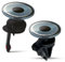 SSUCTION® Dual Mount Car Phone Cradle: Magnetic Holder, 17 Strong Magnets, Air Vent Clip, 360° Rotation - One-Hand Operation - Fits MagSafe iPhone Devices