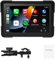 BOOMBOOST Tragbarer Touchscreen, 5 Zoll (12,7 cm), für Motorrad, kabelloser Touchscreen CarPlay und Android Auto, Dual Bluetooth, wasserdicht IP66, unterstützt Siri und G-oogle Assistant