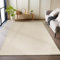 Carpetsale24 Teppich 200x290 cm Beige, Weicher Schlingenflor Einfarbig, Pflegeleicht & Modern, Teppich für Wohnzimmer oder Esszimmer