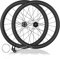 UIOPPOI 700C Rennrad Laufradsatz Carbon Faser Felge Höhe 38/44/50/60/85mm Disc Bremse Quick Release Naben 100/135mm Für 8-11 Geschwindigkeit 24/24H