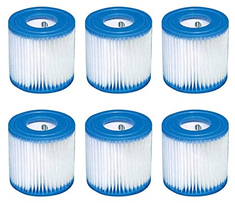 Pyugxab Cartucce Filtro per Piscina da 6 Pezzi Tipo H Filtro per Piscina di Ricambio per Pulitore per Pompa Filtro per Piscina