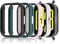 Hianjoo 5 Pack Cover con Vetro Temperato Compatibile per Xiaomi Redmi Watch 5 Active 【NON Per Watch 5 Lite】, Pellicola Proteggi Schermo PC Custodia Compatibile con Xiaomi Redmi Watch 5 Active