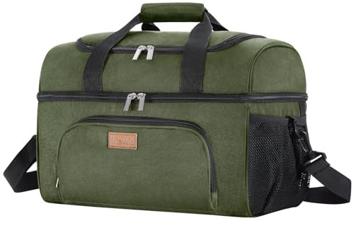 Lifewit Bolsa Isotérmica Grande para 48 Latas, Bolsa Aislante para Almuerzo, Ligera y Portátil, de Doble Capa, para Picnic, Playa, Trabajo, Viajes