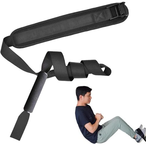 Hamstring Curl Strap Trainingsgerät Für Spanische Kniebeugen, Sit Ups, Tragbare Spanngurt Faszienstrecker Bauchübungen Home Gym Fitnessgerät Knie Sehnen Curler Bauchmuskeltraining