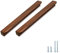 Evionlin 6 Stück Walnussholz, quadratischer Winkel, 20,8 cm, Holz-Windschutz, Schranktürgriff, Holz, antiker Stil, langer Walnussholz, Schrank, Schublade, Türgriff