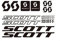 VANFGC 16 stücke for scott decals aufkleber fahrrad vinyl grafik set, 32 CM * 22 CM(BLACK)