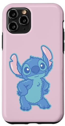 Disney Lilo & Stitch Fluffy Cute Pose Stitch Case for iPhone 11 Pro