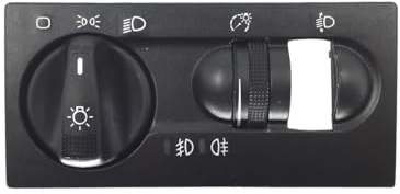 Hajus 9191061 Lichtschalter Hauptschalter mit NSL und NSW 1H6941532 kompatibel mit VW Golf III Vento