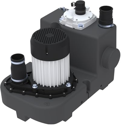 SFA – Sanicubic 1 GR HP S – Kleinhebeanlage für Abwasser | Bodenstehend – Schneidwerk Pro X K2 – 2 niedrige Zuläufe – Für Haus, Wohnung & Geschäftsräume – 42 x 51,8 x 40,1 cm – 2.000 W