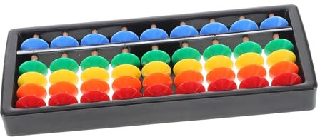 YARNOW 5 boulier de Couleur abaque boulier Chinois boulier pour Adultes de Bouton Perles Abacus Outil boulier soroban Calculatrice Chinoise calculer la Perle abicus Plastique