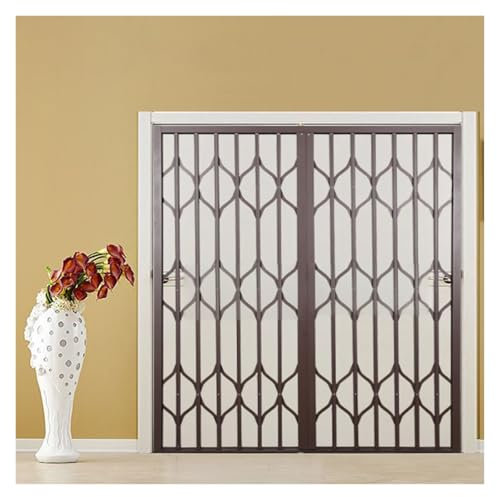 Inferriate per Finestre Finestra Antieffrazione Ad Alta Resistenza Telescopica 90 100 110 120 Cm Di Altezza, Recinzione Di Protezione Per Finestre Pieghevole Per Proteggere Bambini E Animali Domestici